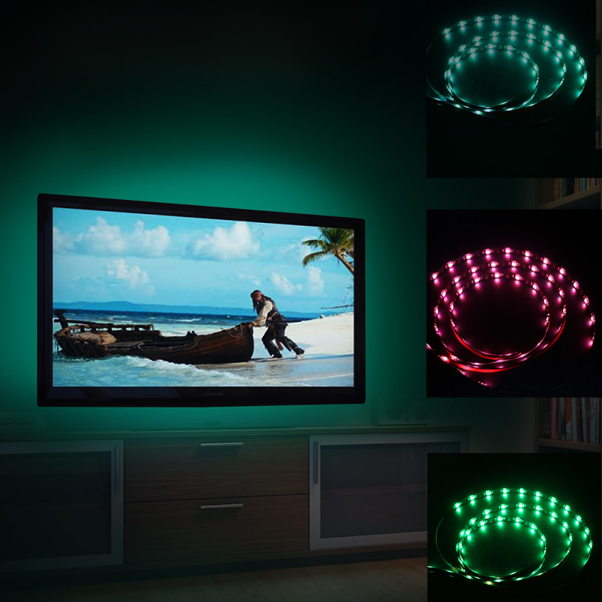 LED TV Background Light USB Powered HDTV RGB Lighting for 32 70 inch